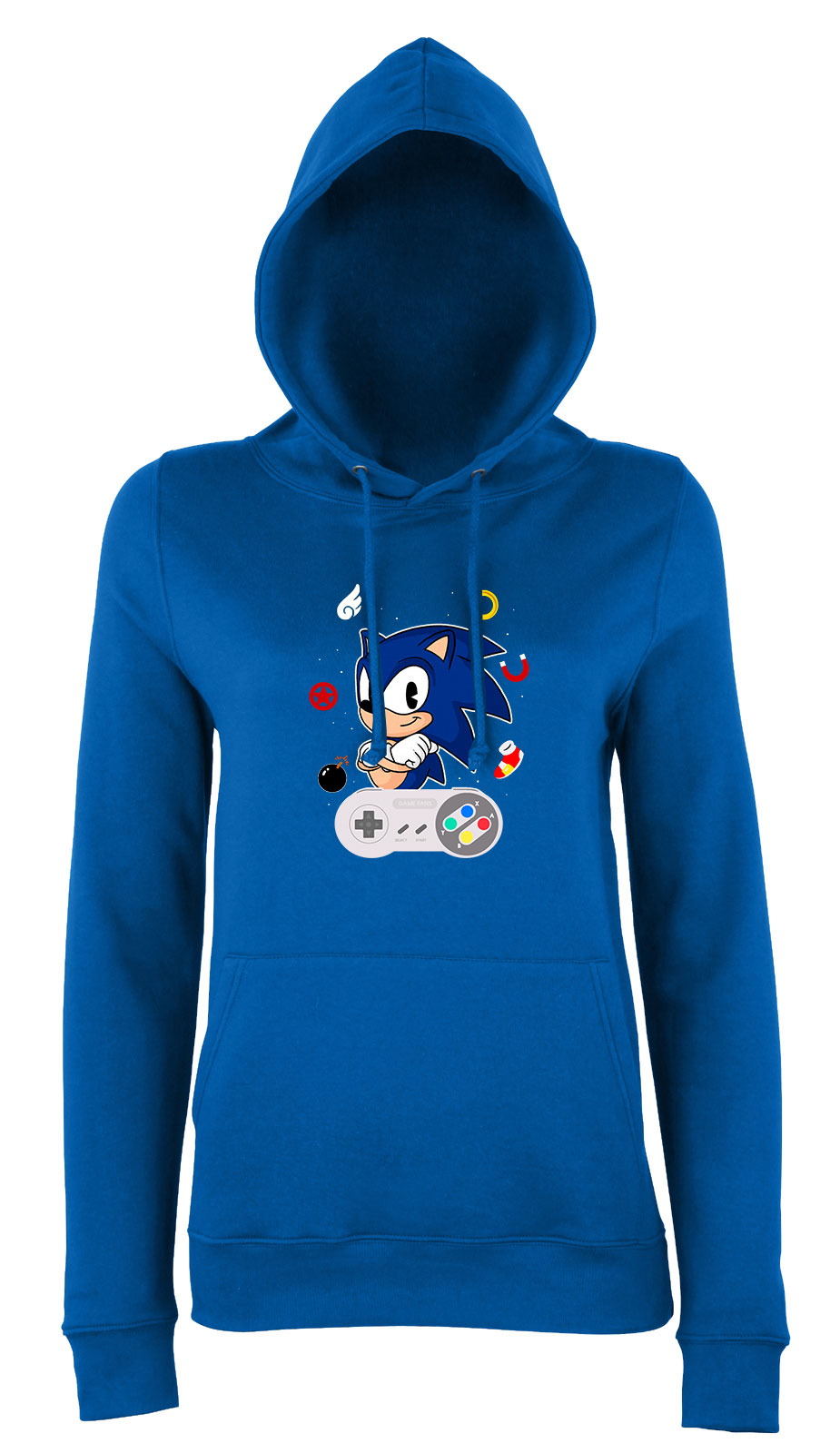 sonic Kék Női Kapucnis Pulóver