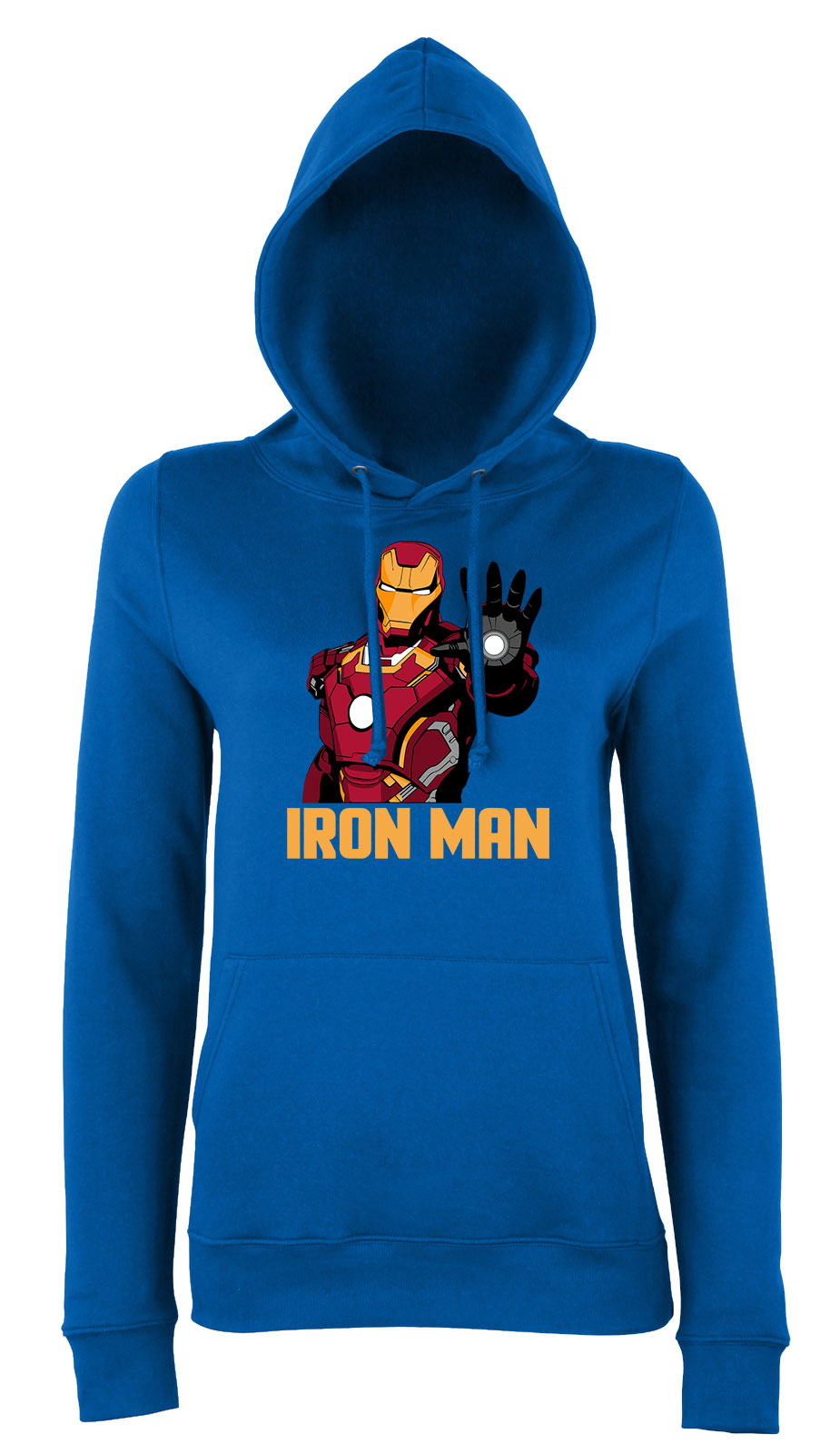 iron man vasember Kék Női Kapucnis Pulóver