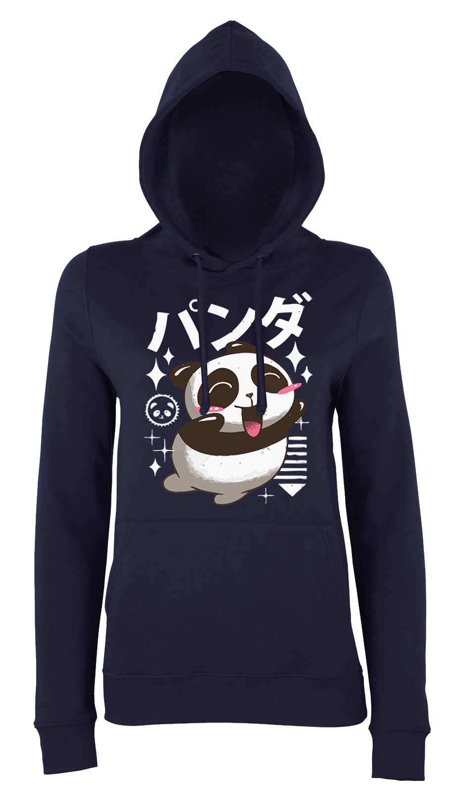 panda Sötétkék Női Kapucnis Pulóver