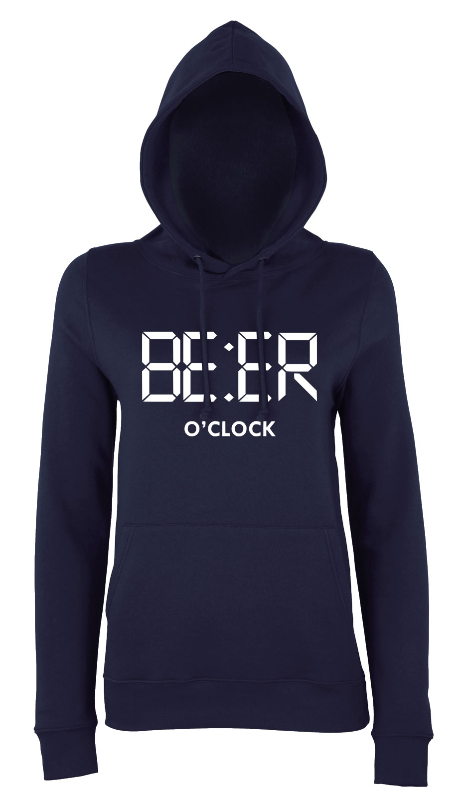 Vicces Sör Beer Oclock Sötétkék Női Kapucnis Pulóver