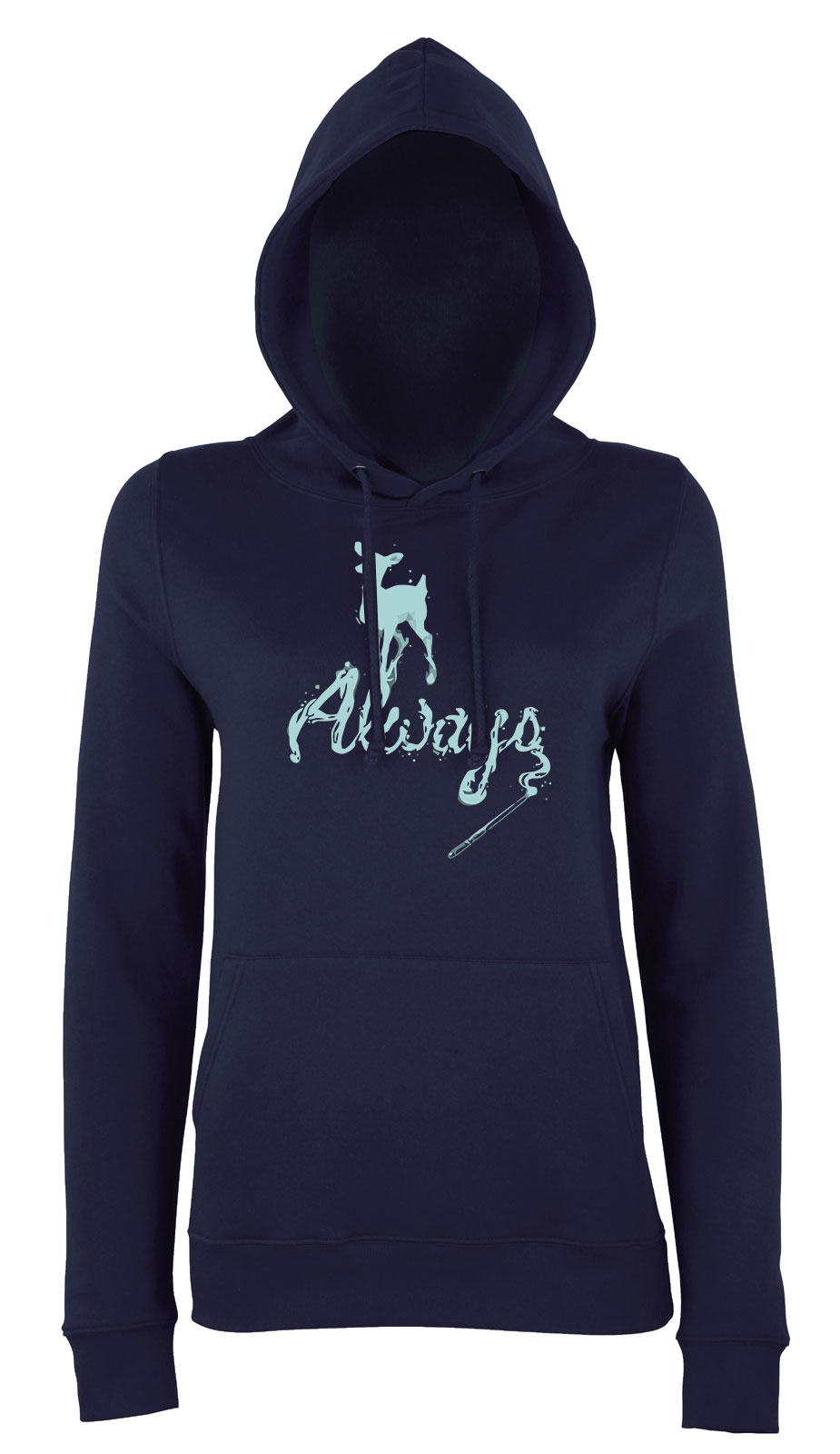harry potter expecto patronum patronus Sötétkék Női Kapucnis Pulóver