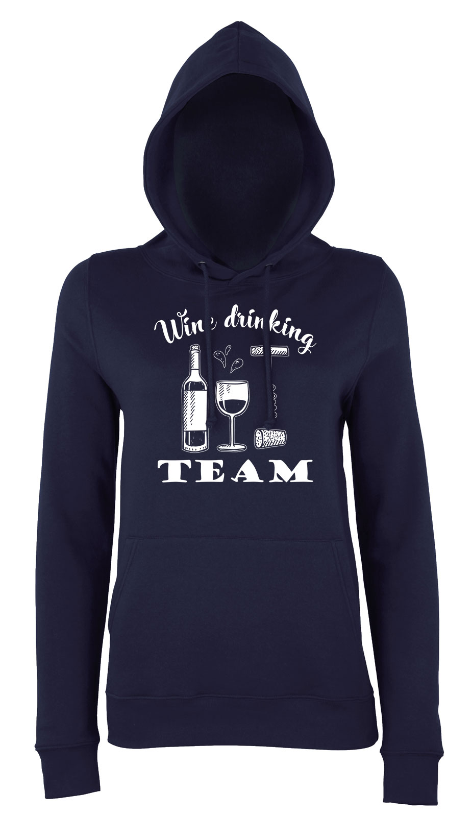 bor wine Sötétkék Női Kapucnis Pulóver