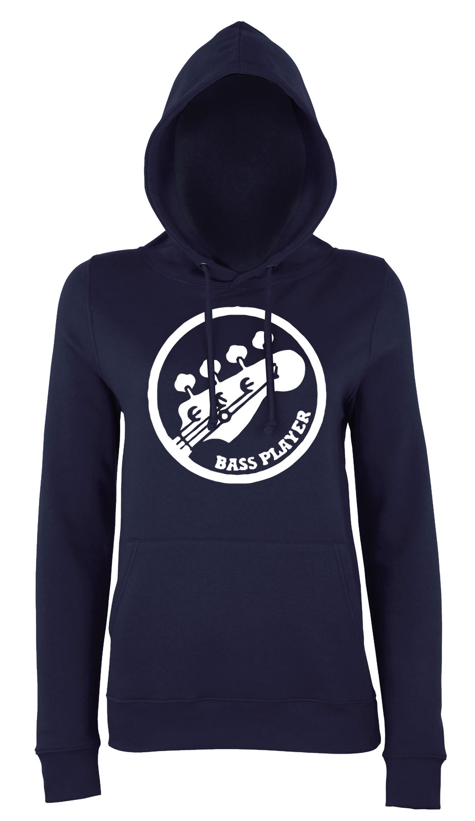 bass gitár gitáror Sötétkék Női Kapucnis Pulóver
