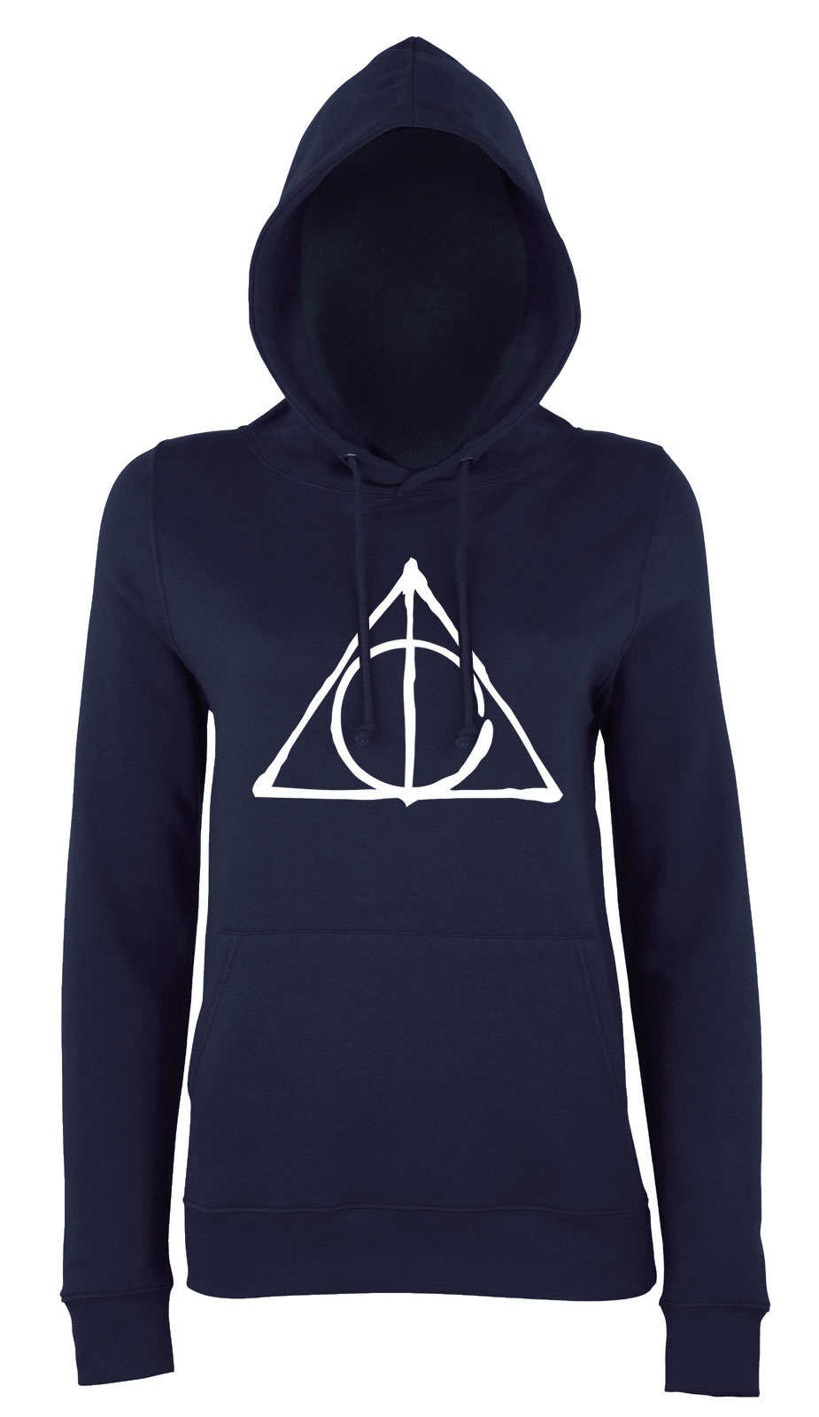 halál ereklyéi harry potter Sötétkék Női Kapucnis Pulóver