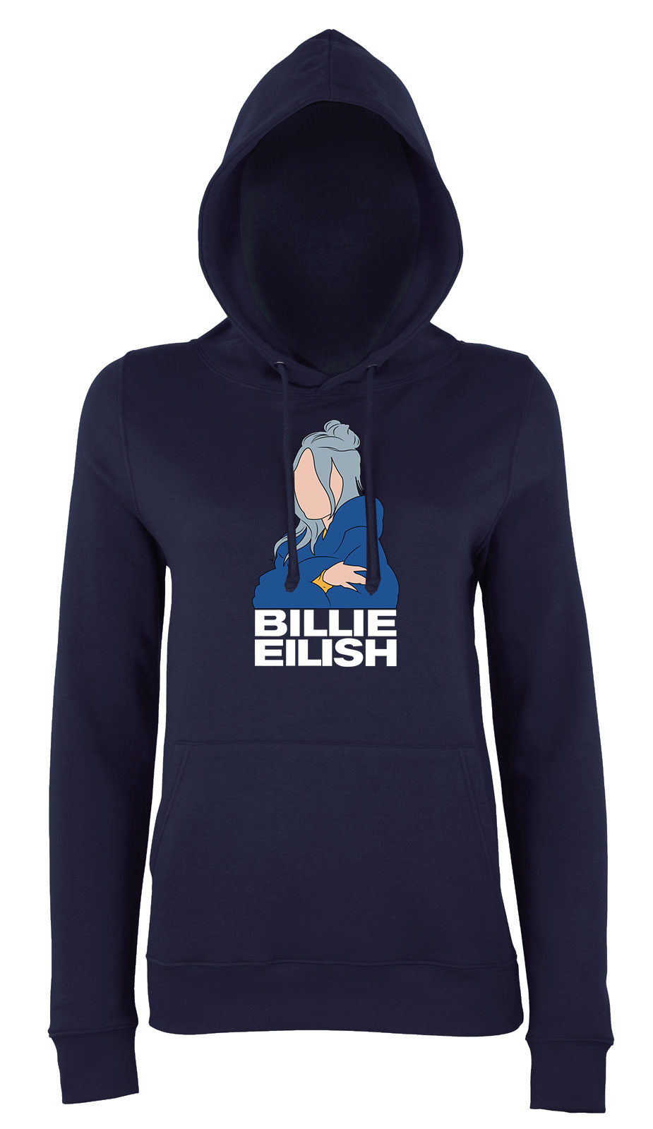 billie eilish Sötétkék Női Kapucnis Pulóver