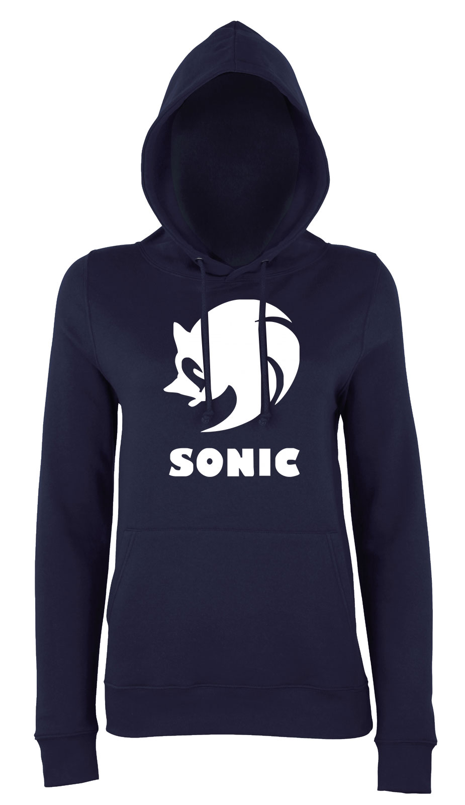sonic Sötétkék Női Kapucnis Pulóver
