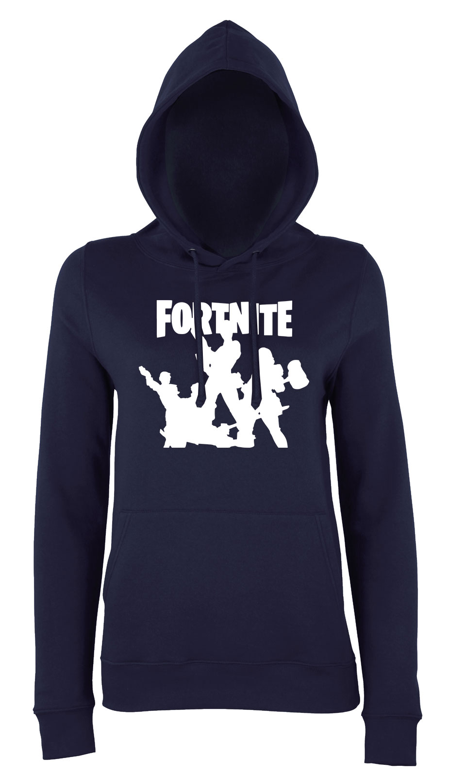 fortnite squad Sötétkék Női Kapucnis Pulóver