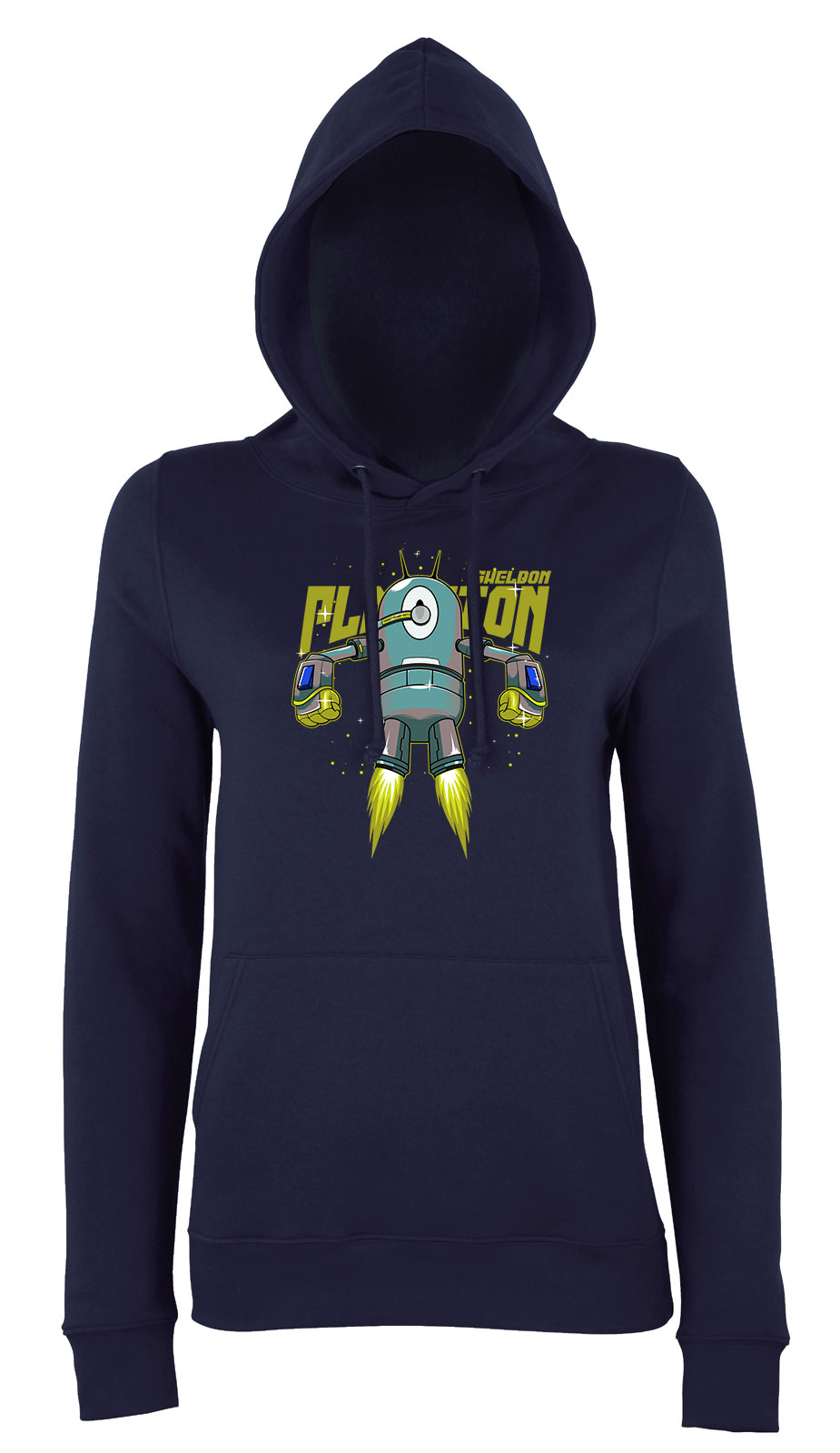 spongya bob plankton Sötétkék Női Kapucnis Pulóver
