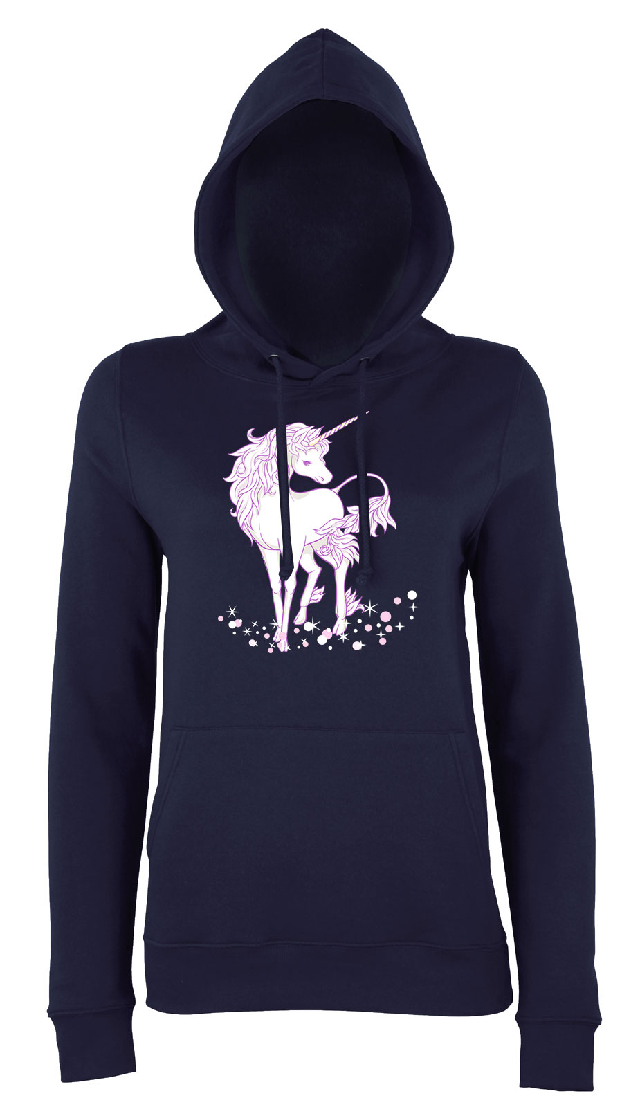unikornis unicorn Sötétkék Női Kapucnis Pulóver