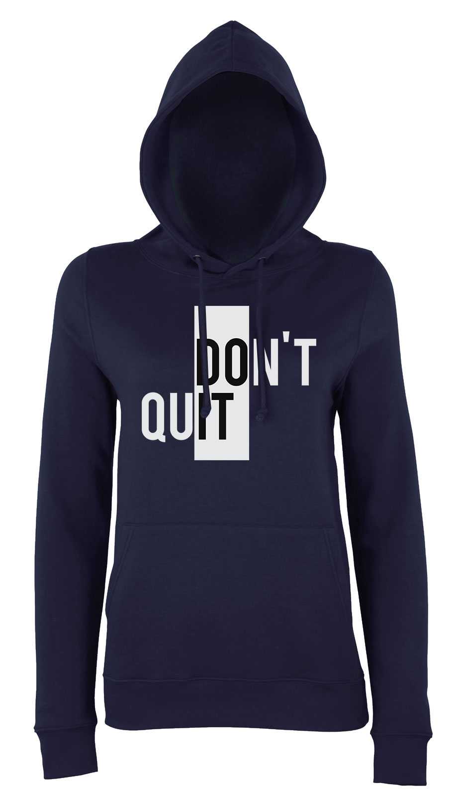 Do It Dont Quit Sötétkék Női Kapucnis Pulóver