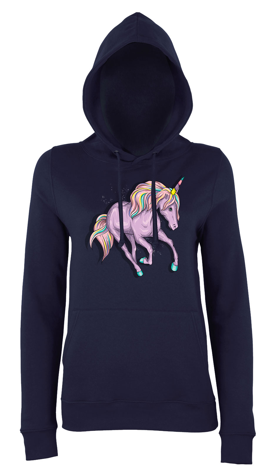 Unikornis unicorn Sötétkék Női Kapucnis Pulóver