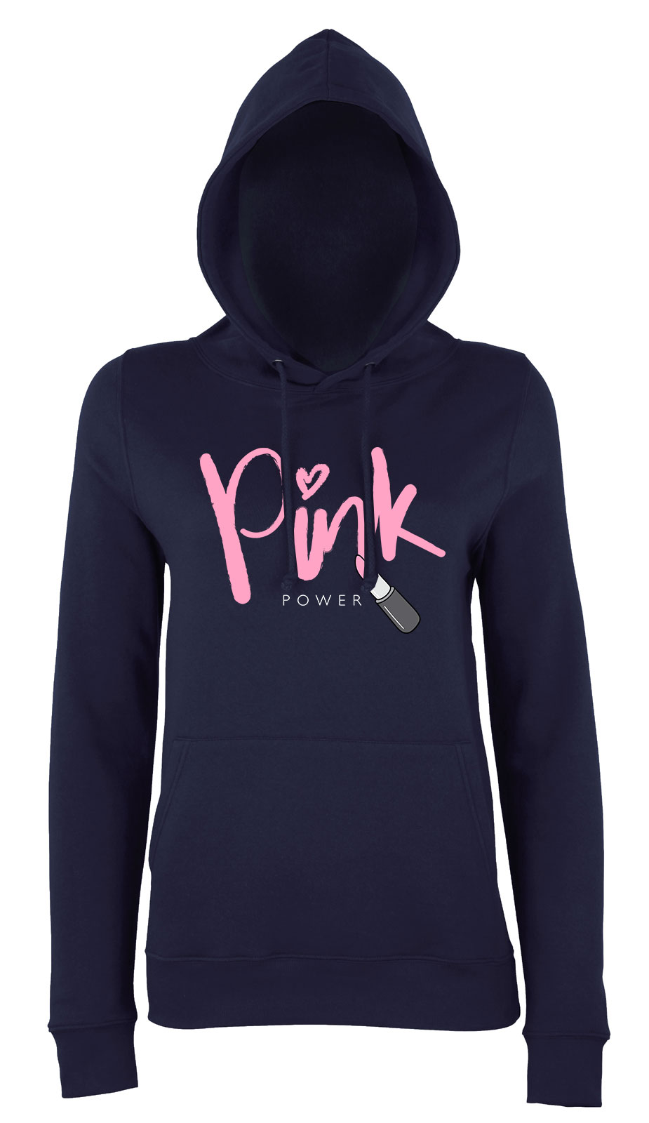 pink forever lipstick rúzs Sötétkék Női Kapucnis Pulóver