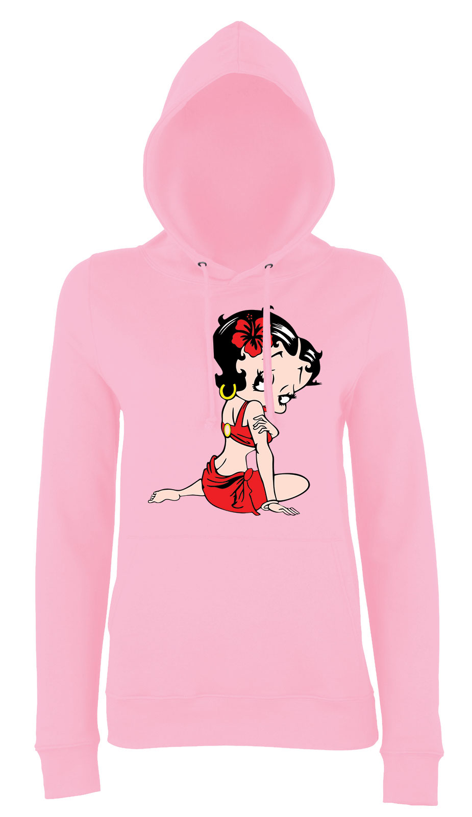 Betty Boop Rózsaszín Női Kapucnis Pulóver