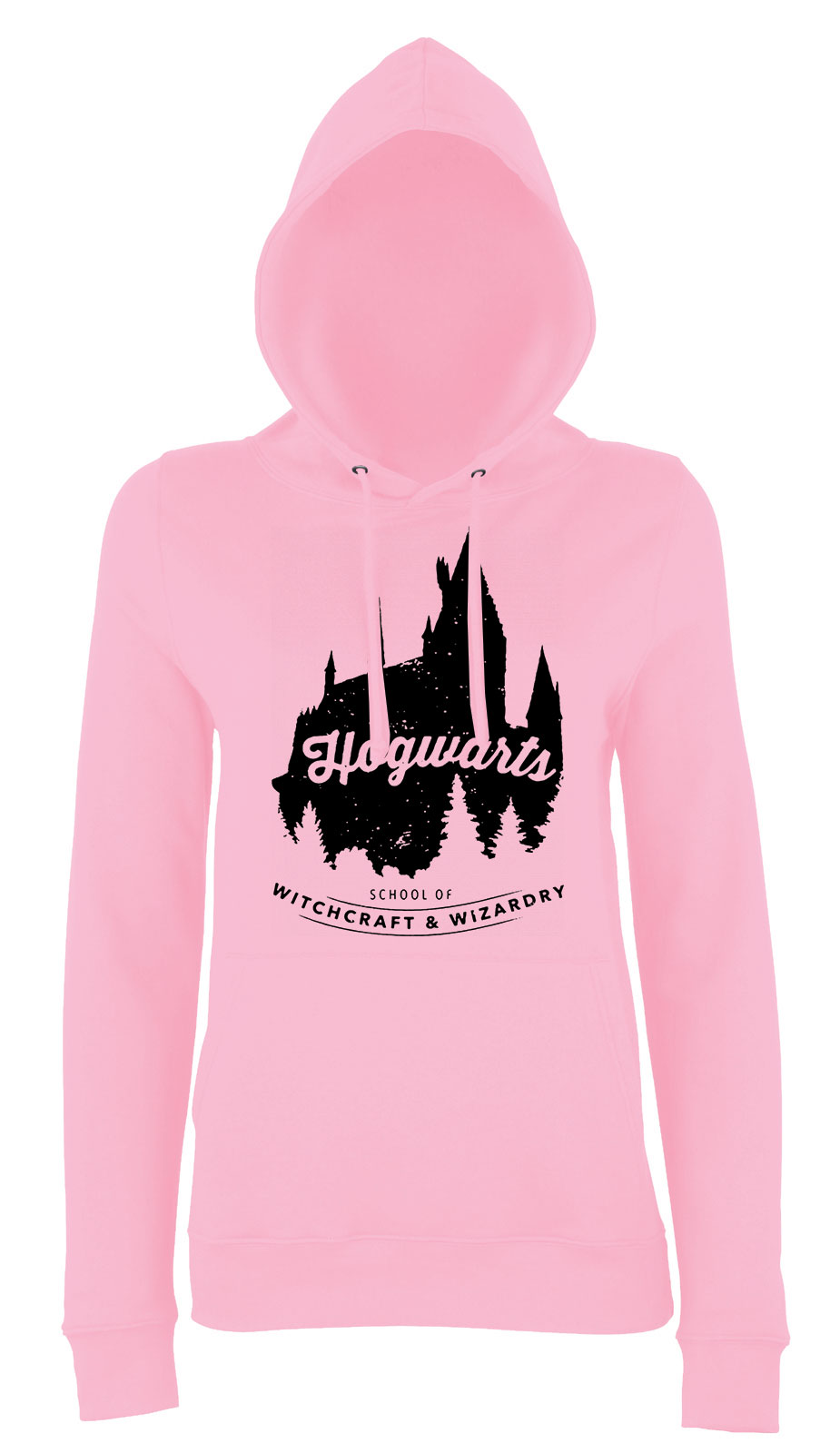 hogwarts harry potter roxfort Rózsaszín Női Kapucnis Pulóver