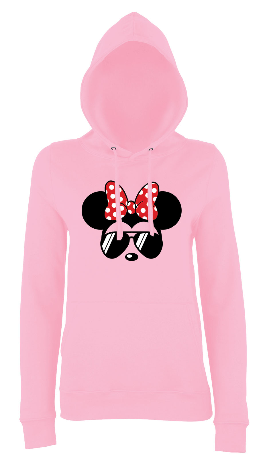 Minnie Egér Rózsaszín Női Kapucnis Pulóver