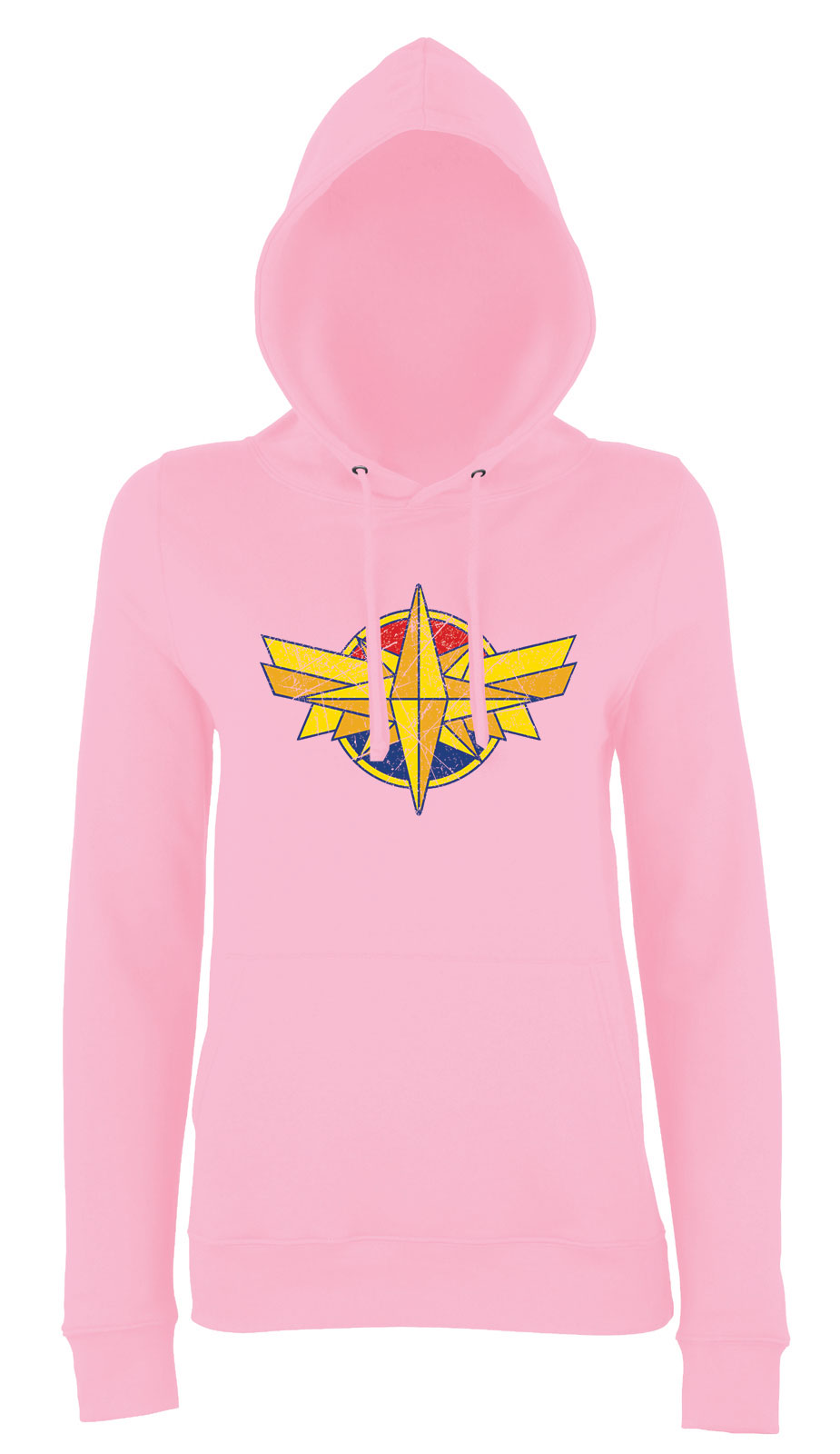 captain marvel marvel kapitány Rózsaszín Női Kapucnis Pulóver