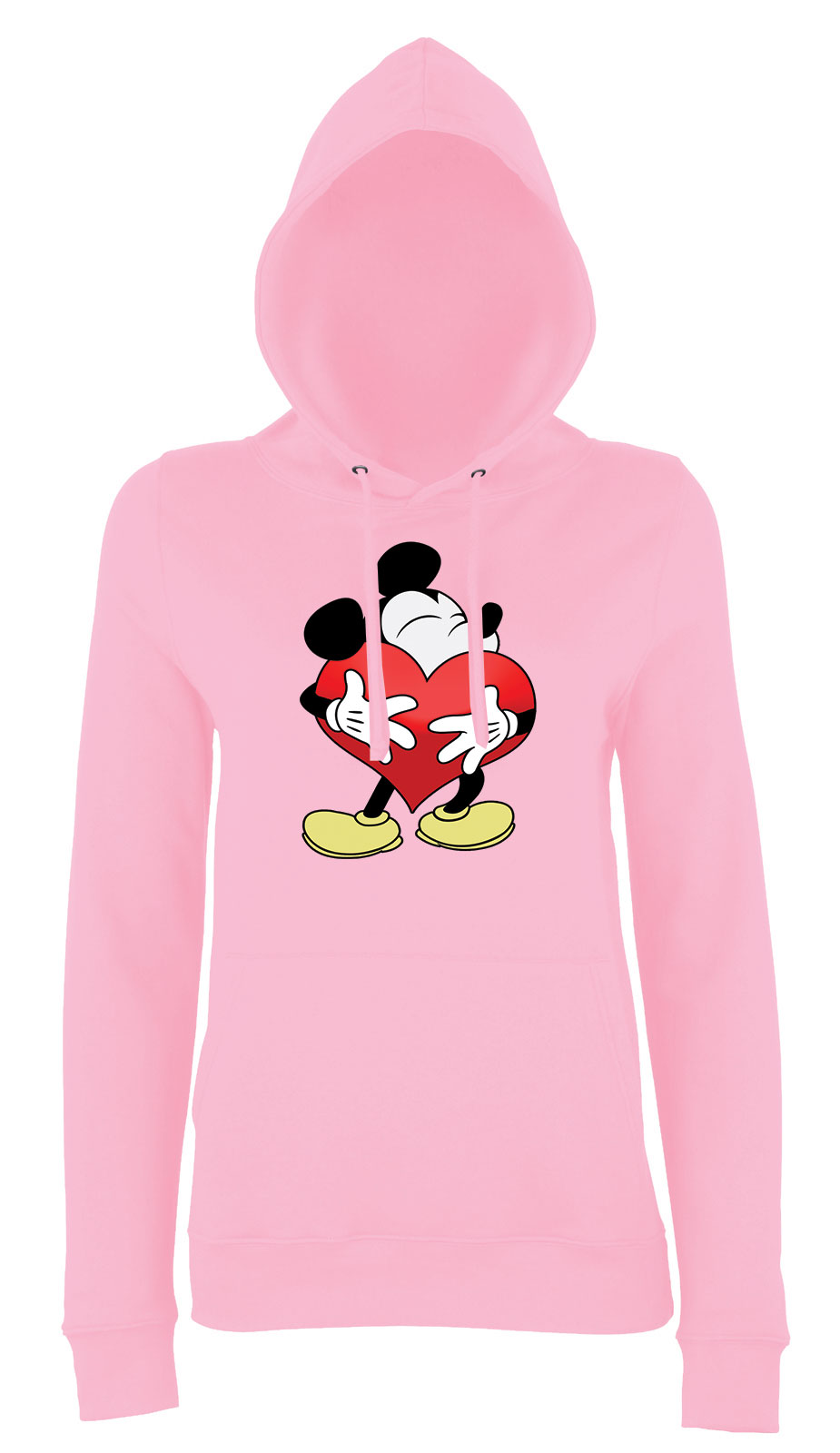 Mickey Egér Love Rózsaszín Női Kapucnis Pulóver