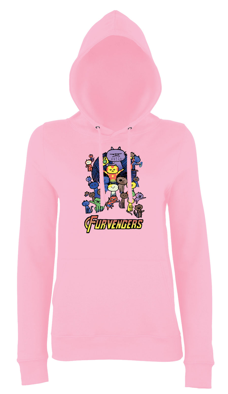 furvengers macska macskás cica cicás Rózsaszín Női Kapucnis Pulóver