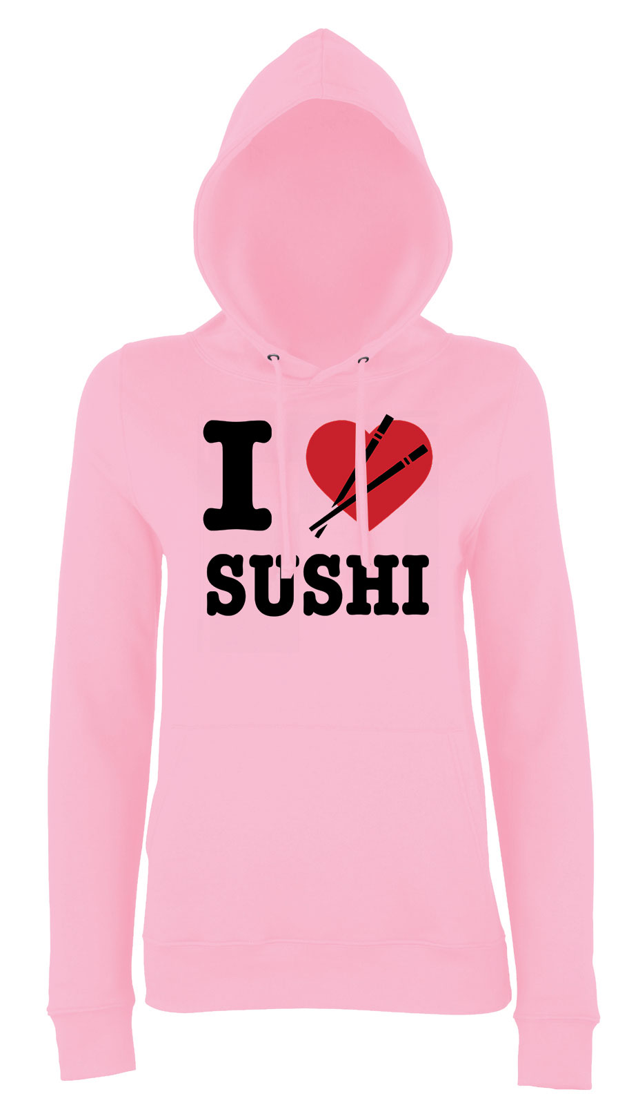 szusi sushi Rózsaszín Női Kapucnis Pulóver
