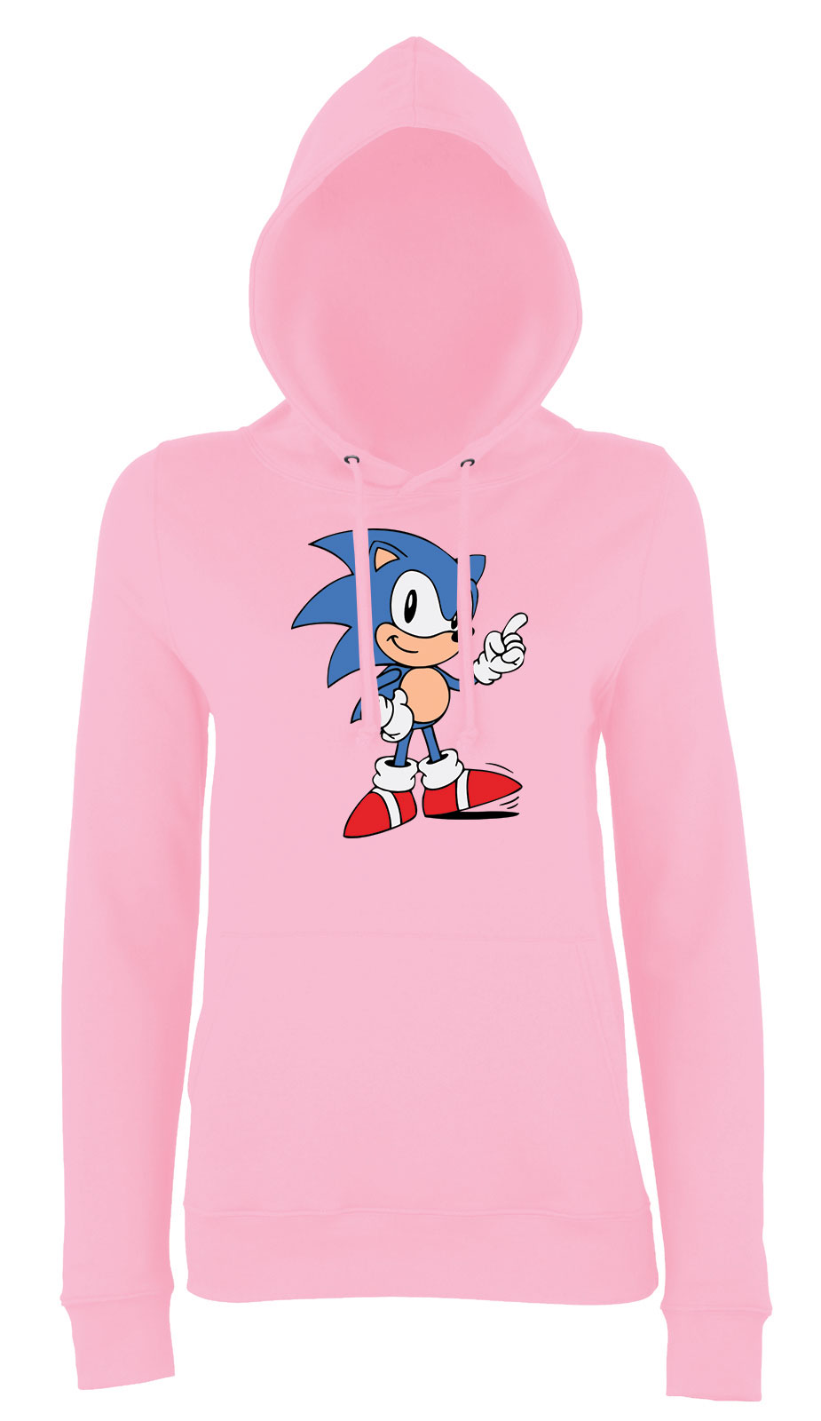 sonic Rózsaszín Női Kapucnis Pulóver