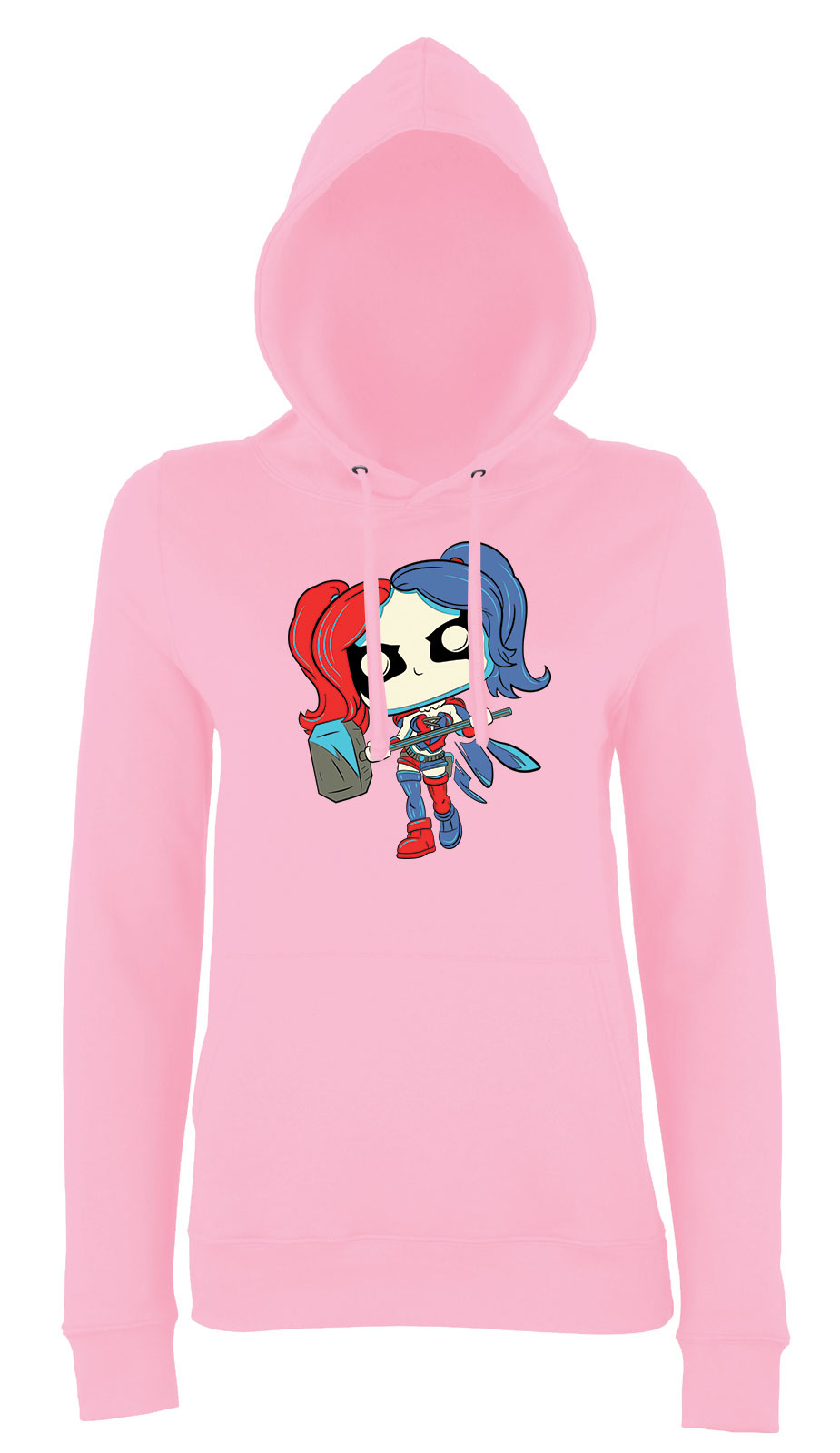 harley quinn Rózsaszín Női Kapucnis Pulóver