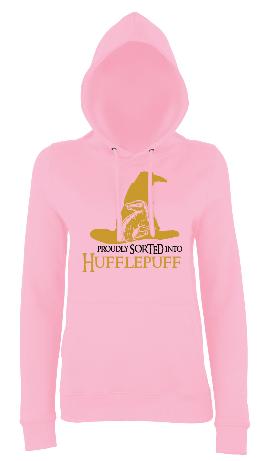 harry potter hugrabug hufflepuff Rózsaszín Női Kapucnis Pulóver