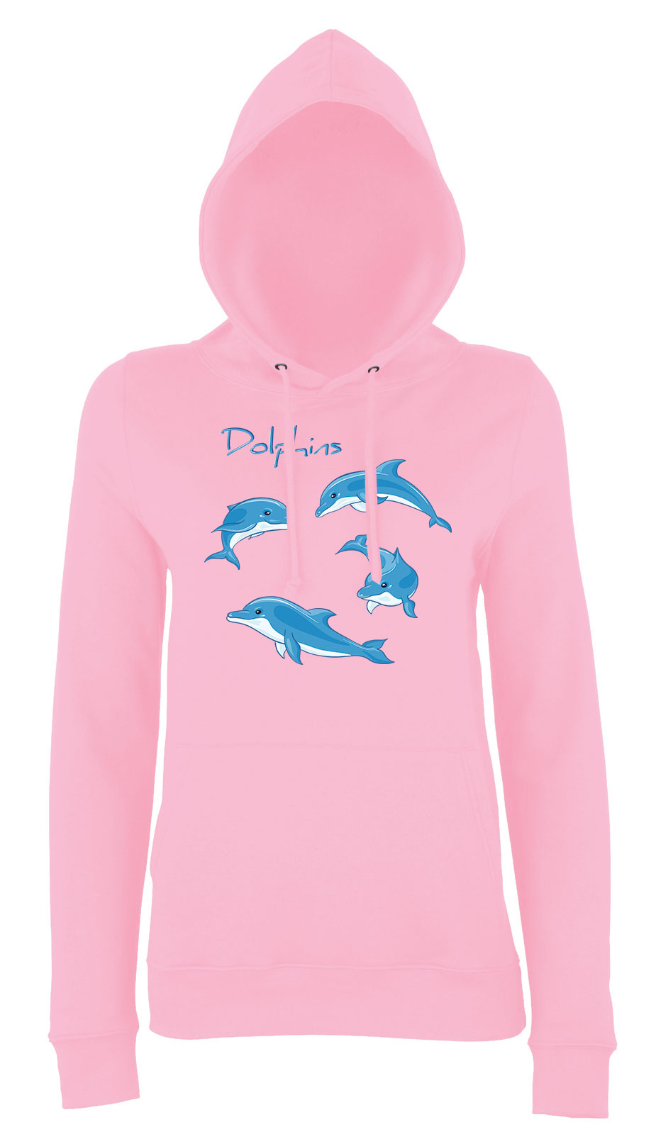 delfin delfines Rózsaszín Női Kapucnis Pulóver