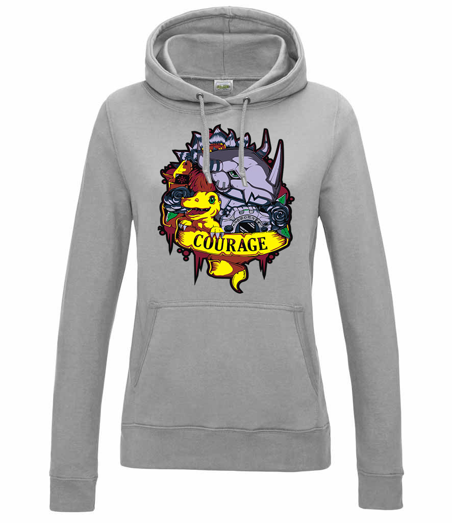 digimon agumon Sportszürke Női Kapucnis Pulóver