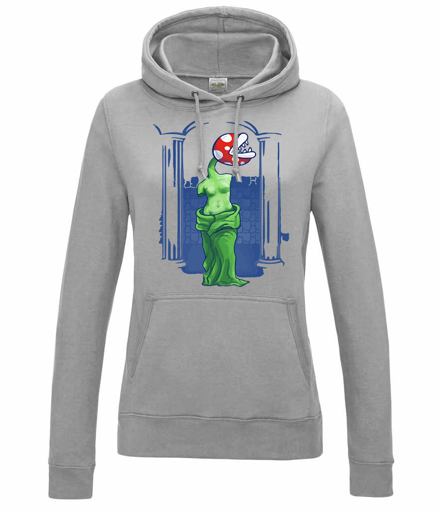 super mario Sportszürke Női Kapucnis Pulóver