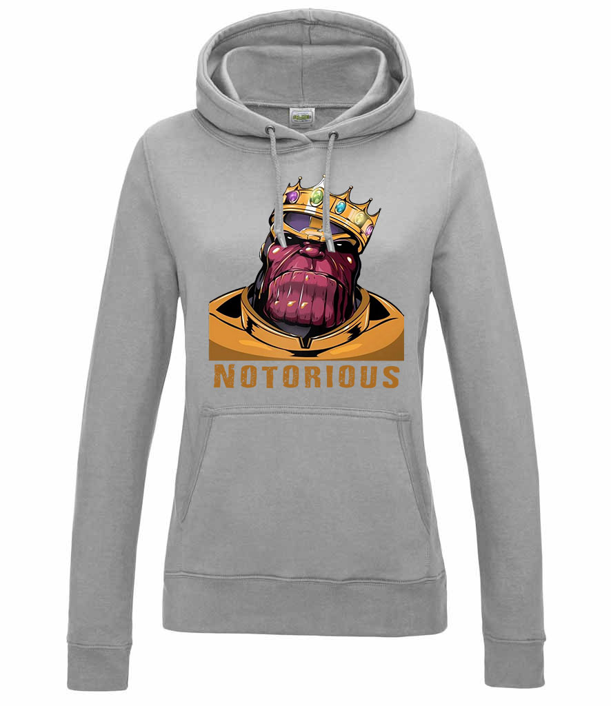 thanos Sportszürke Női Kapucnis Pulóver