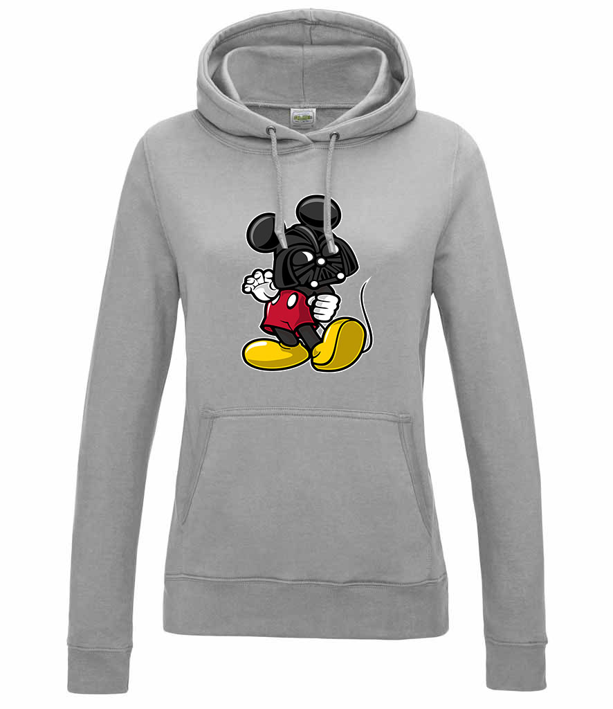 mickey egért darth Sportszürke Női Kapucnis Pulóver