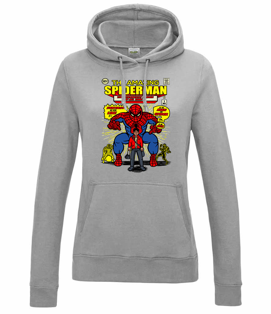 Amazing Spider Man pókember Sportszürke Női Kapucnis Pulóver