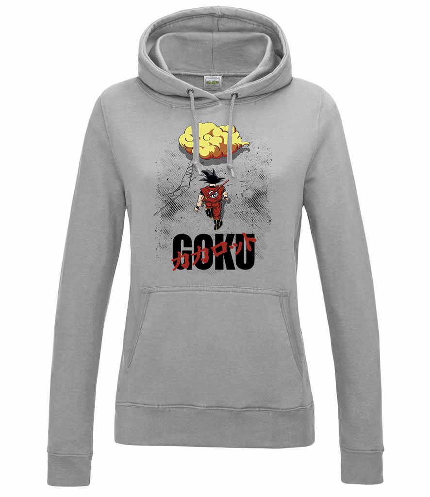 dragon ball son goku Sportszürke Női Kapucnis Pulóver