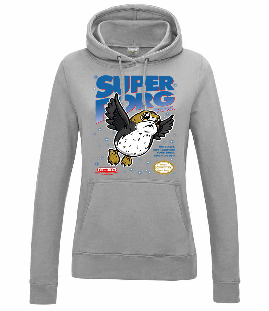 porg star wars Sportszürke Női Kapucnis Pulóver