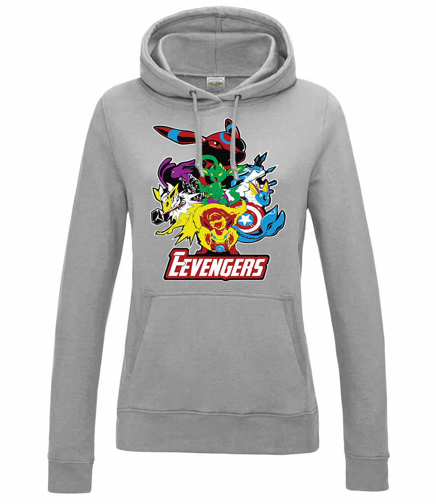 pokemon eevee Sportszürke Női Kapucnis Pulóver