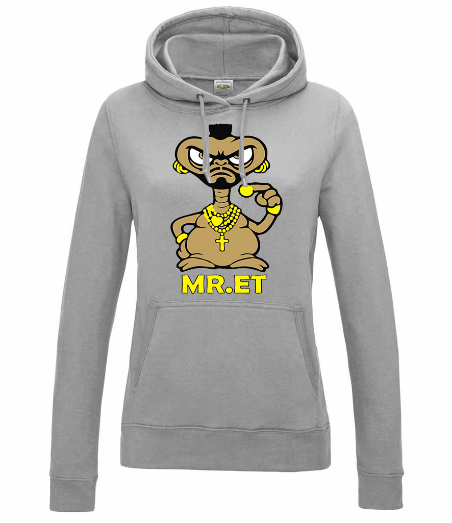 mr. ET mr T Sportszürke Női Kapucnis Pulóver