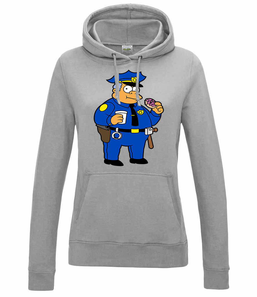 simpson család wiggum rendőr Sportszürke Női Kapucnis Pulóver