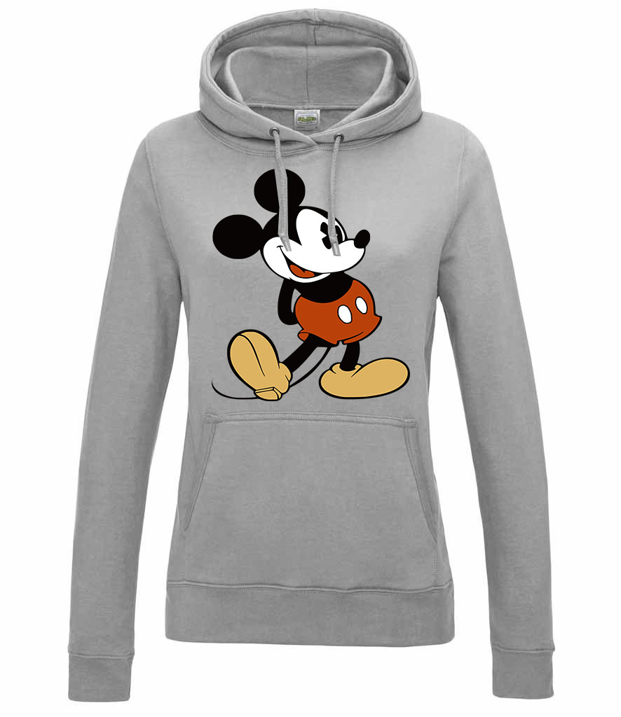 Mickey Egér Sportszürke Női Kapucnis Pulóver