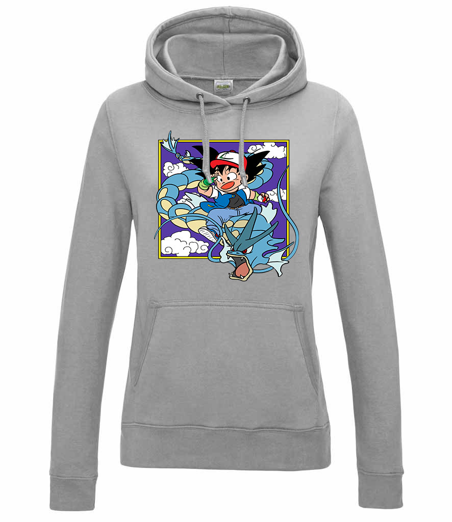 dragon ball gyarados son goku Sportszürke Női Kapucnis Pulóver