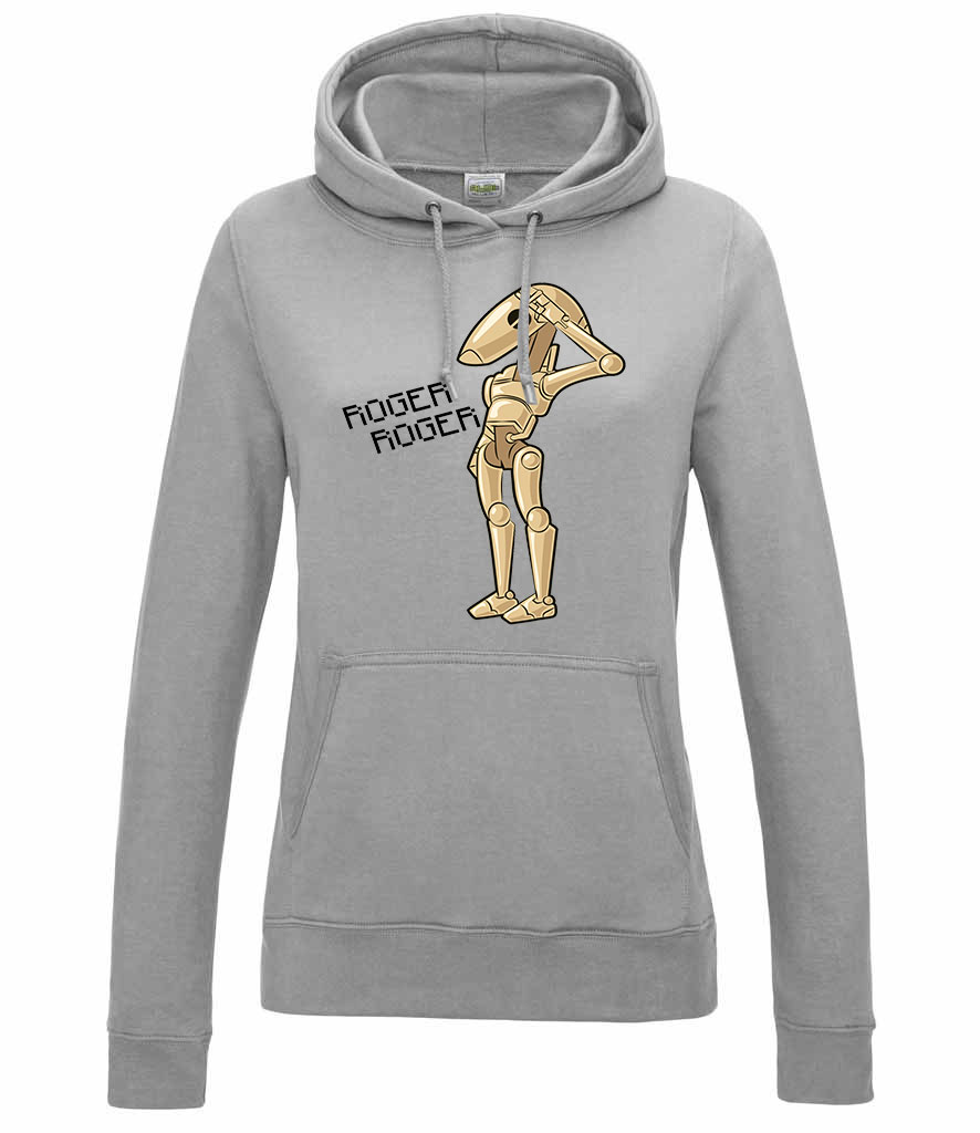 star wars roger droid Sportszürke Női Kapucnis Pulóver