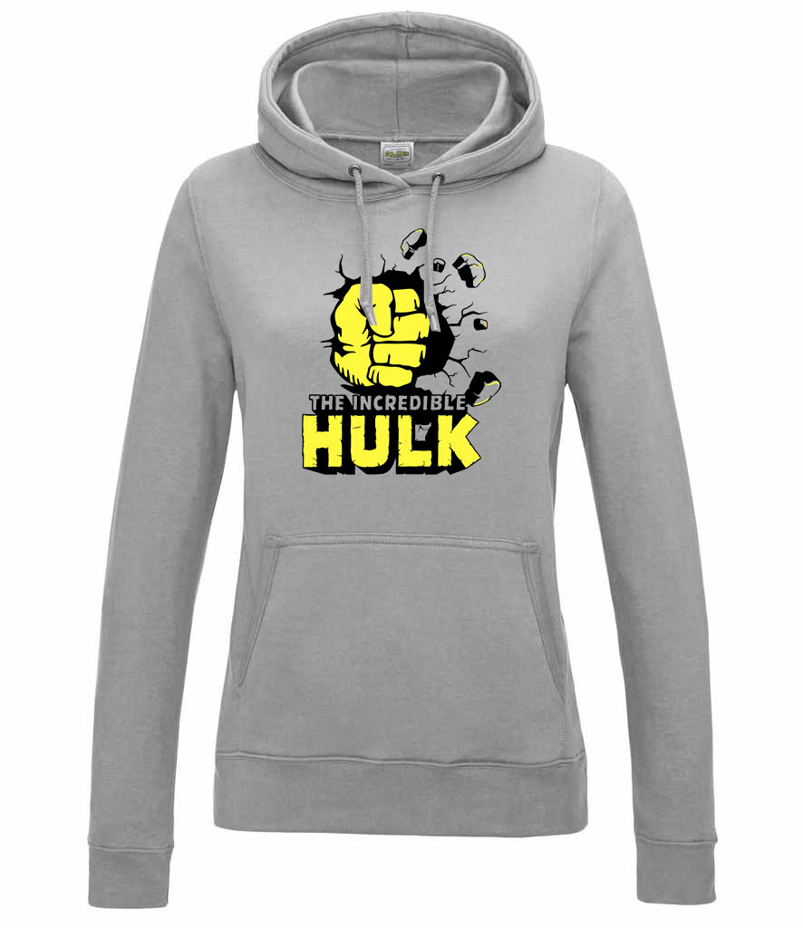 avengers bosszúállók hulk Sportszürke Női Kapucnis Pulóver