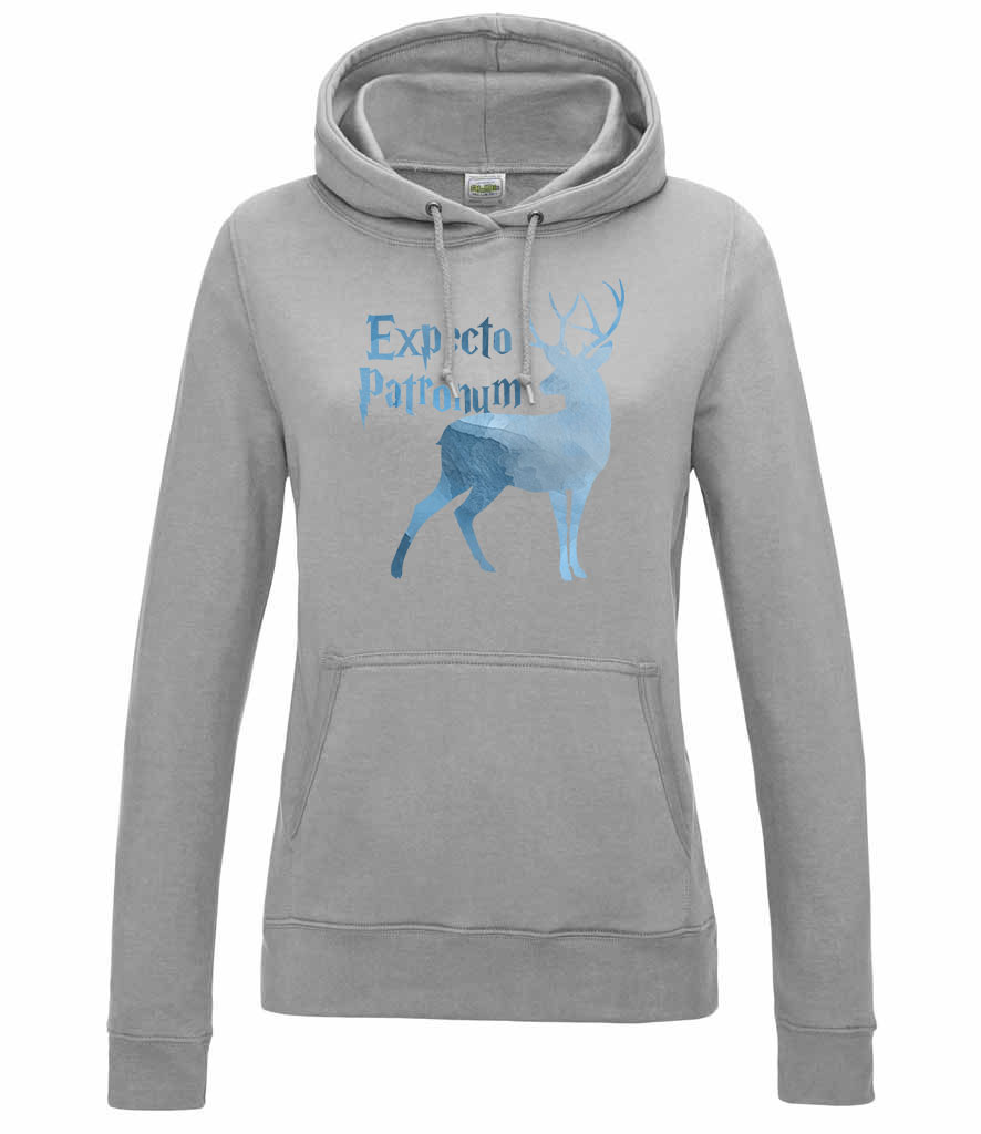 harry potter expecto patronum Sportszürke Női Kapucnis Pulóver