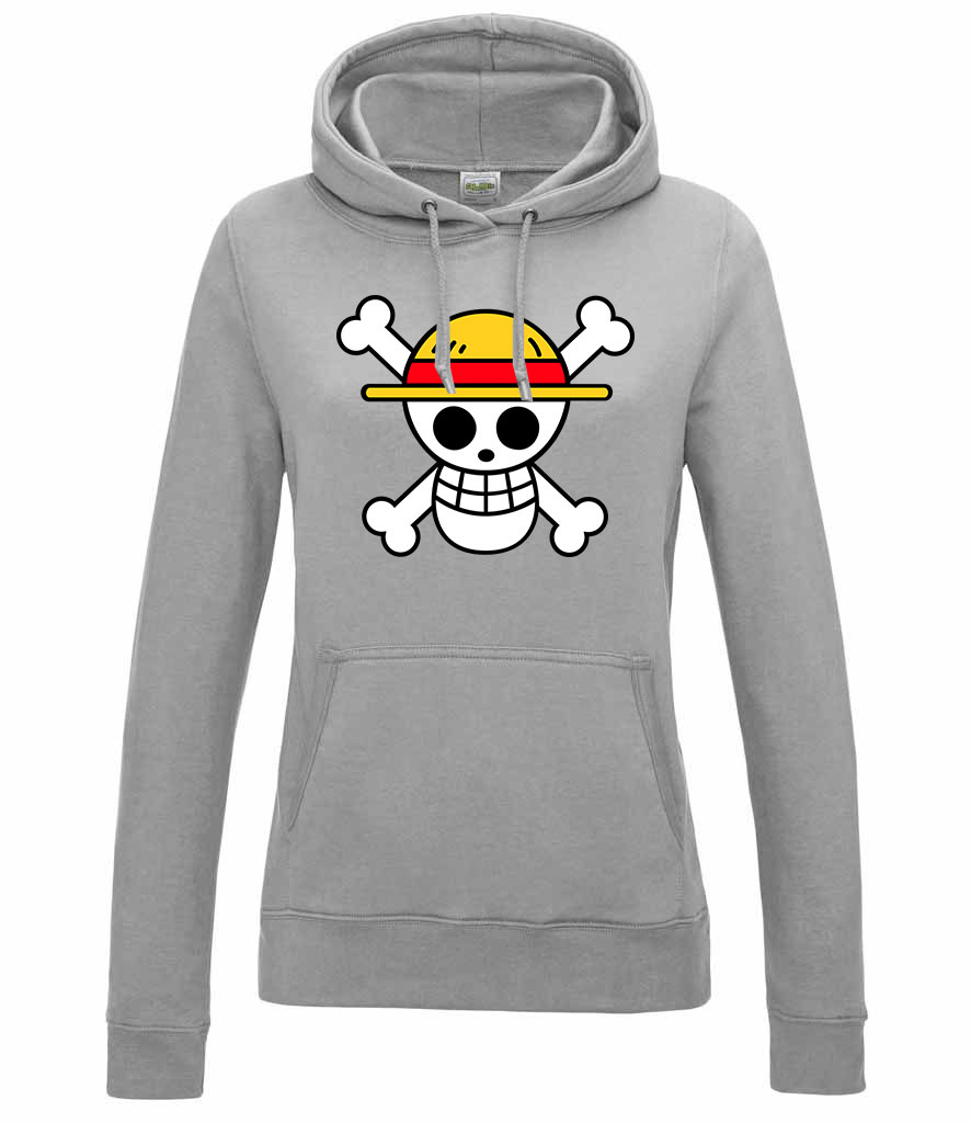 one piece Sportszürke Női Kapucnis Pulóver