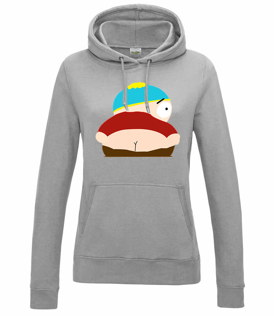 south park eric cartman segg Sportszürke Női Kapucnis Pulóver