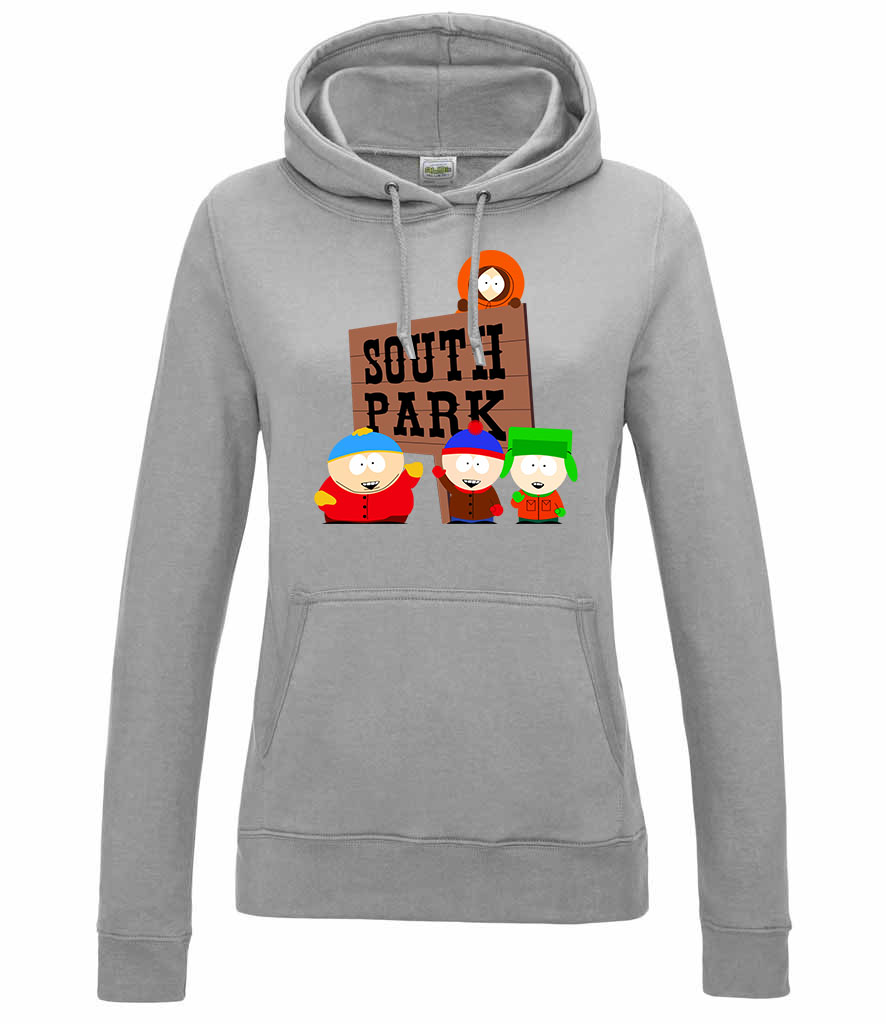 south park cartman kyle kenny stan Sportszürke Női Kapucnis Pulóver