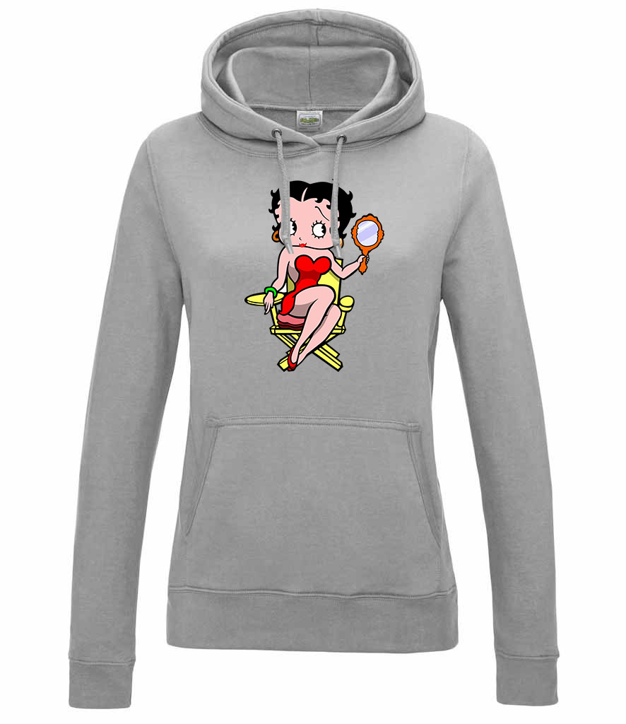 betty boop Sportszürke Női Kapucnis Pulóver