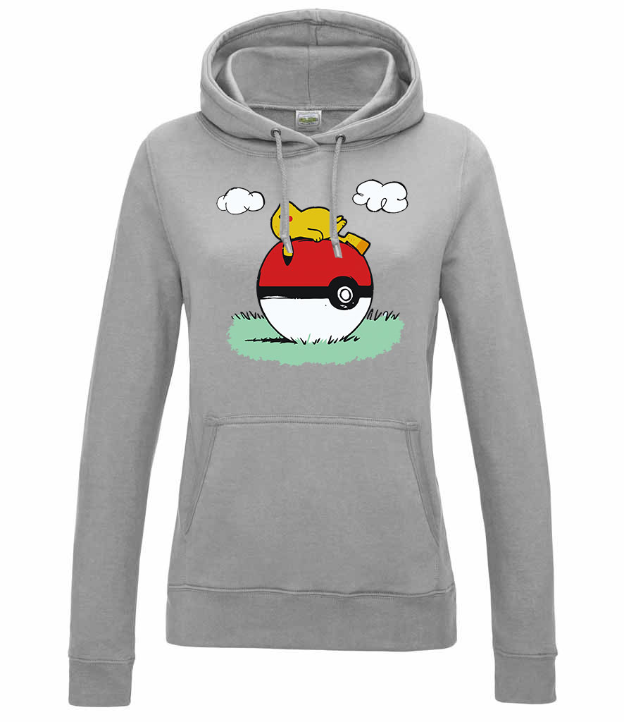 Pikachu Pokemon Snoopy Sportszürke Női Kapucnis Pulóver
