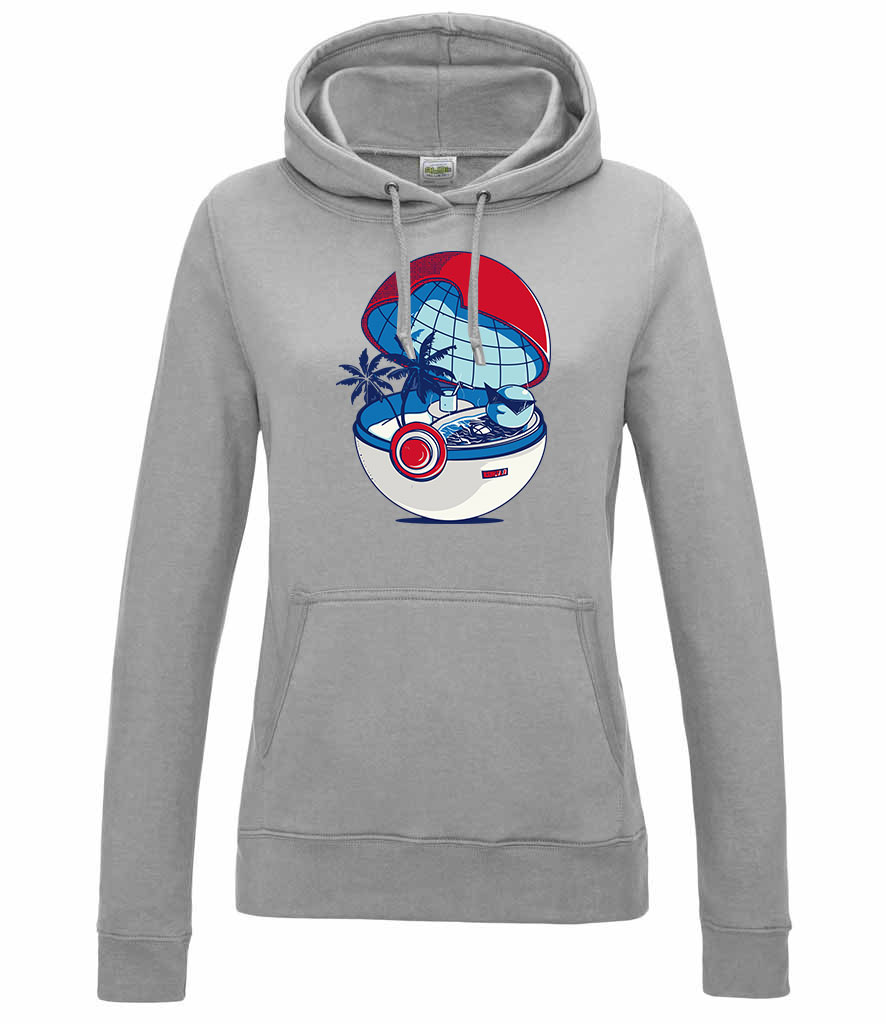 pokemon squirtle Sportszürke Női Kapucnis Pulóver