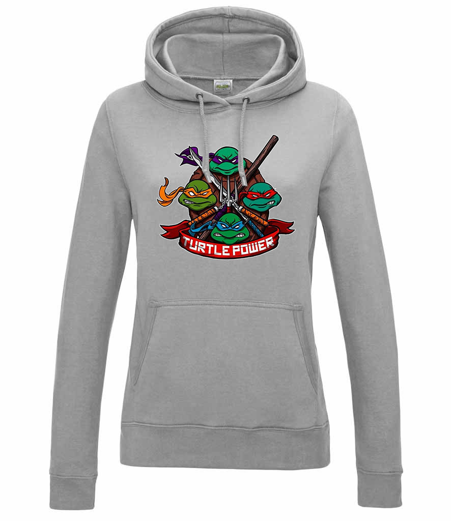 tmnt tini ninja teknőcök Sportszürke Női Kapucnis Pulóver