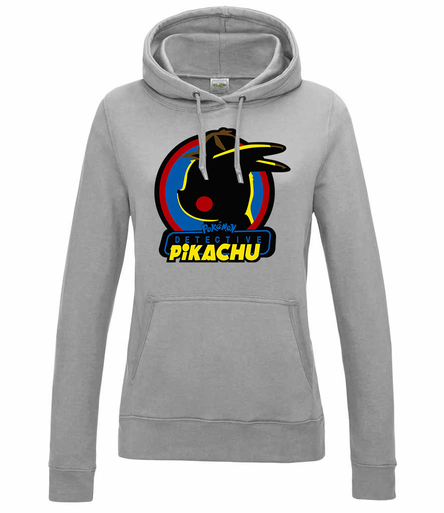 pokemon pikachu Sportszürke Női Kapucnis Pulóver